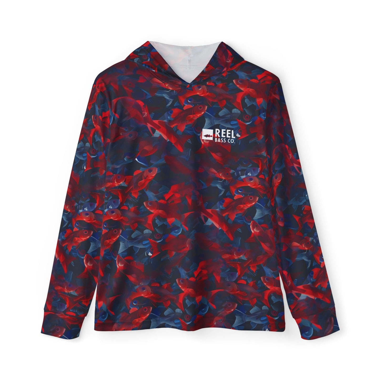 RBC. UV  Hooded Fishing Jersey - Red Bass Camo