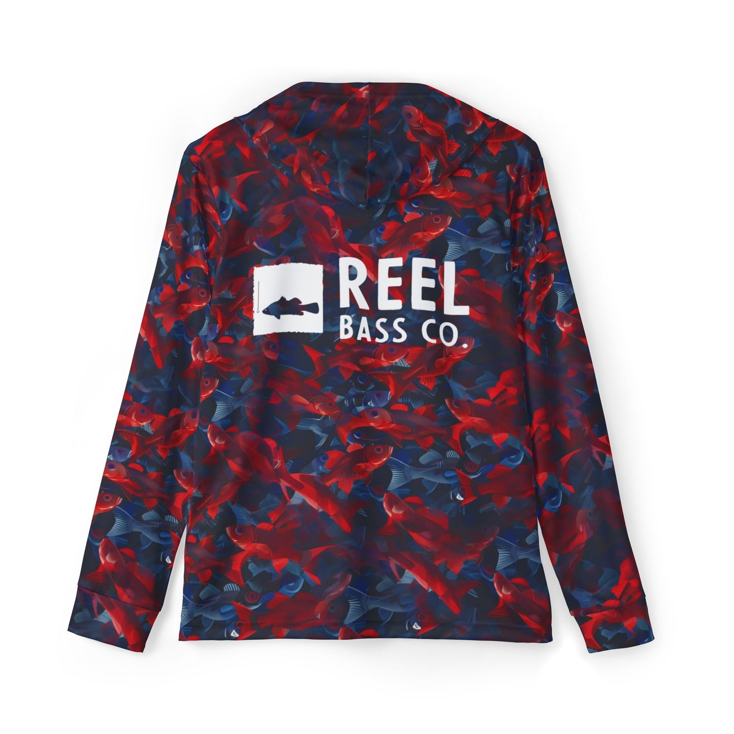 RBC. UV  Hooded Fishing Jersey - Red Bass Camo