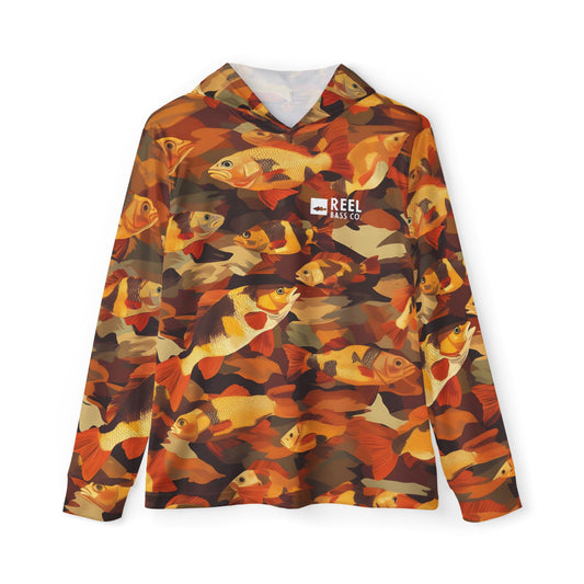 RBC. UV Hooded Fishing Jersey - Orange Bass Camo