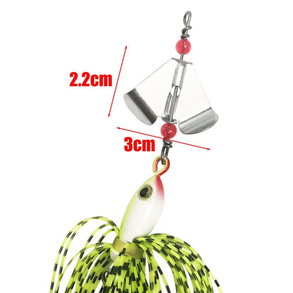 New Arrival Spinner Bait Fishing Lure Chatter Bait Dancer Buzzbait for Bass Pike