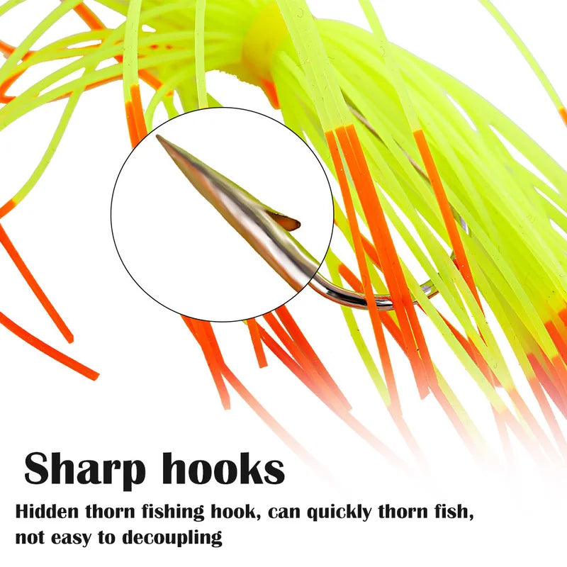 17G Buzzbait Fishing Lures Weedless Fishing Lure Wobbler Chatterbait Spinnerbait Jigs Lure for Bass Pike Fishing