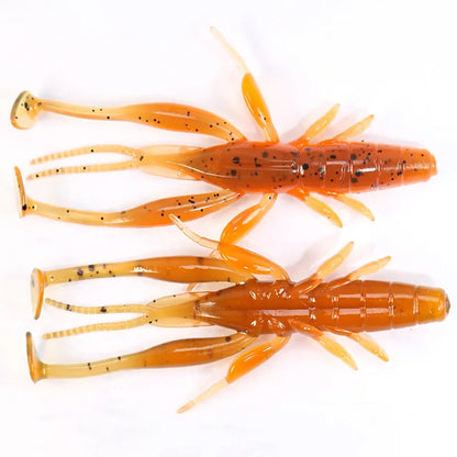 70Mm 2.7G Larva Soft Lure Craw Floating Freshwater Swimbaits Silicone Soft Bait Worm for Fishing