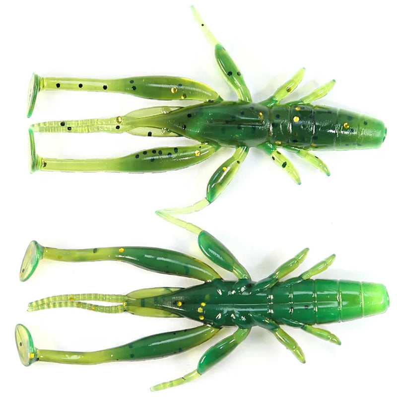 70Mm 2.7G Larva Soft Lure Craw Floating Freshwater Swimbaits Silicone Soft Bait Worm for Fishing