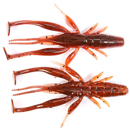 70Mm 2.7G Larva Soft Lure Craw Floating Freshwater Swimbaits Silicone Soft Bait Worm for Fishing