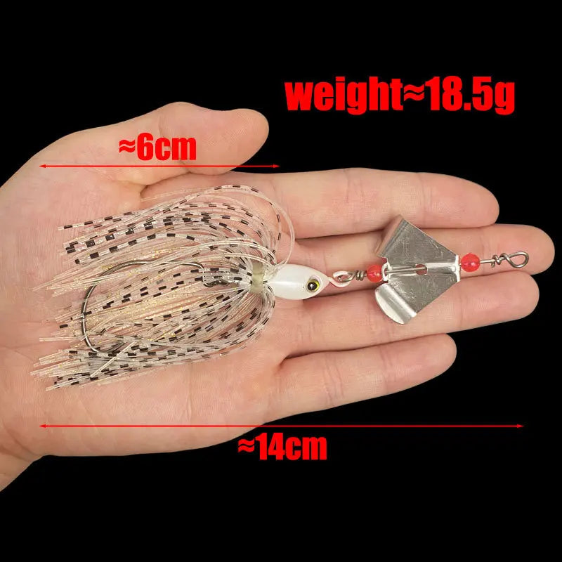 New Arrival Spinner Bait Fishing Lure Chatter Bait Dancer Buzzbait for Bass Pike