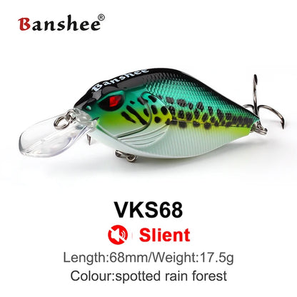 7Cm 15/17.5G Crankbaits Fishing Lure Hard Bait Crank Bass Wobbler Rattle Sound Wobbler for Pike Floating Artificial Bait