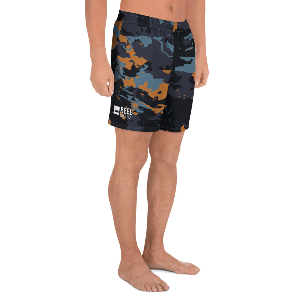 RBC. UV Fishing Shorts - Orange Camo