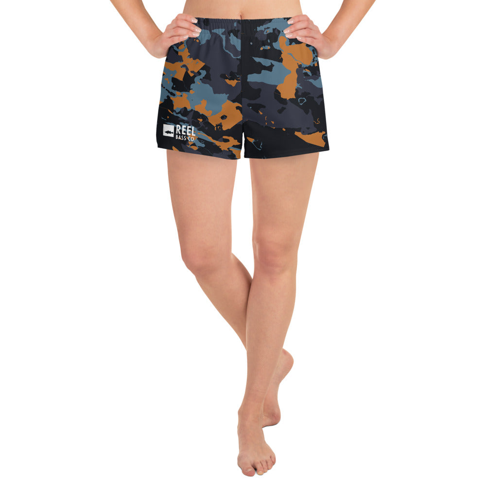 RBC. Women’s UV Fishing Shorts-Orange Camo