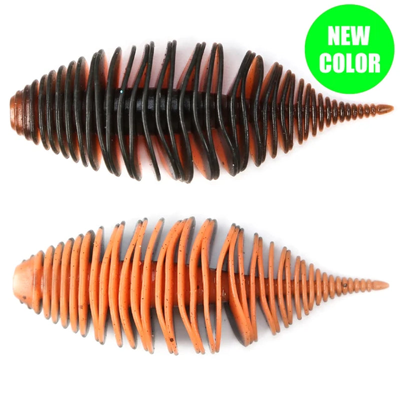 BELLOWS GILL Worm Soft Lure Fishing Bass Lure Silicone Baits Soft Rubber for Fishing Swimbait Artificial Leurre Souple