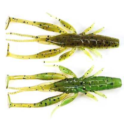 70Mm 2.7G Larva Soft Lure Craw Floating Freshwater Swimbaits Silicone Soft Bait Worm for Fishing