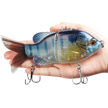 140Mm 57G 2 Segment Vibration S Curve Swimming Jointed Fishing Lures Hunter for Bass Pike Muskie Hard Bait Wobbler