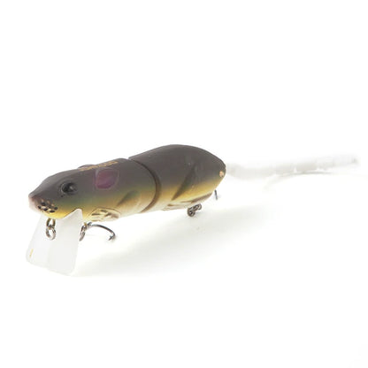 2 Segments Artificial Fishing Lure Plastic Mouse Lure 80Mm 15.5G Wobblers Crankbait Pike Bass Bionics Mouse Bait