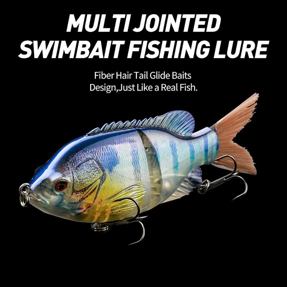 140Mm 57G 2 Segment Vibration S Curve Swimming Jointed Fishing Lures Hunter for Bass Pike Muskie Hard Bait Wobbler