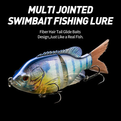 140Mm 57G 2 Segment Vibration S Curve Swimming Jointed Fishing Lures Hunter for Bass Pike Muskie Hard Bait Wobbler