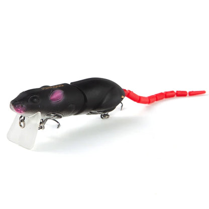 2 Segments Artificial Fishing Lure Plastic Mouse Lure 80Mm 15.5G Wobblers Crankbait Pike Bass Bionics Mouse Bait