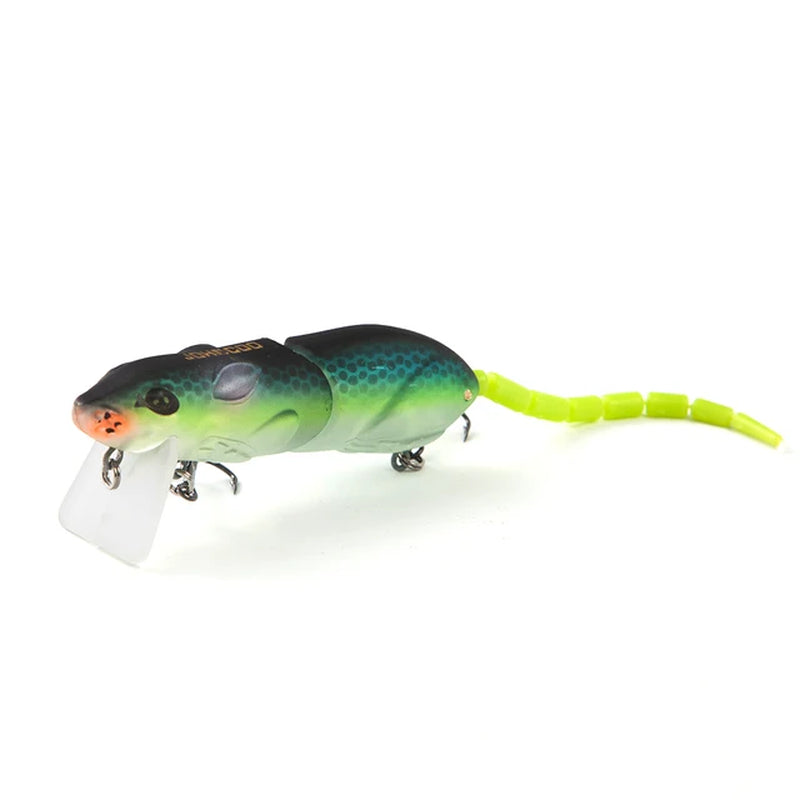 2 Segments Artificial Fishing Lure Plastic Mouse Lure 80Mm 15.5G Wobblers Crankbait Pike Bass Bionics Mouse Bait